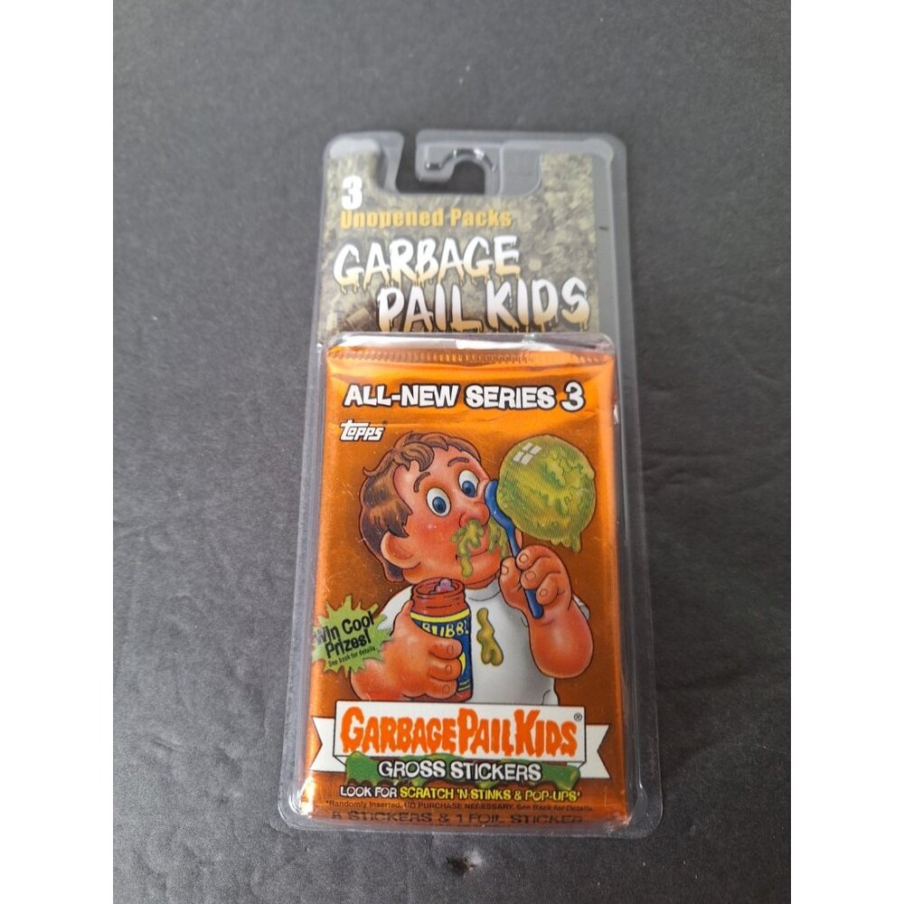 2004 Garbage Pail Kids 3 Unopened Packs (Series 3) GROSS STICKERS